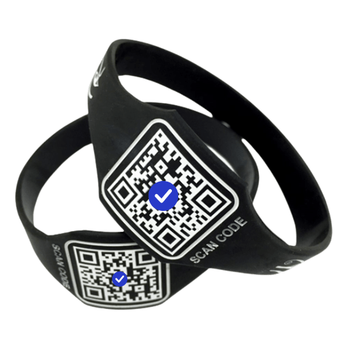 Идентификационный браслет младенца с QR кодом и NFC чипом