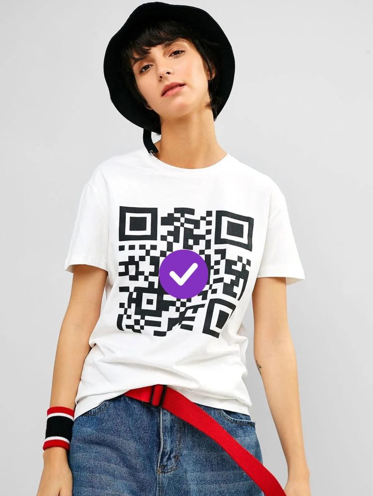 QR koda dewiar на одежде